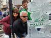 Vickie & Joe (Cambridge, Eastern Shore Window & Doors) with friend & owner Terry Feehley behindan impressive ice luge.
